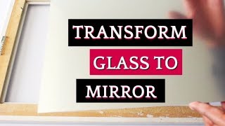 How To Quickly Turn Glass to Mirror In 4 Steps  Mirror Spray Paint  Home Decor Ideas [upl. by Herwick384]