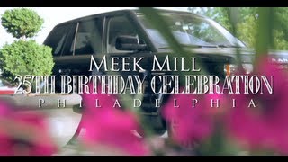 Meek Mill 25th Birthday Celebration in Philadelphia Gets 2012 Range Rover from Rick Ross [upl. by Fionna655]