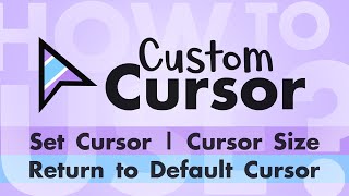 How to use Custom Cursor Extension  Set Cursor Size Return to Default Cursor [upl. by Micki791]