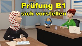 Prüfung B1  DTZ  sich vorstellen  Sprechen Teil 1 [upl. by Stretch168]