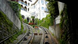 Italy  The Cittá Alta funicular railway in Bergamo [upl. by Yard242]