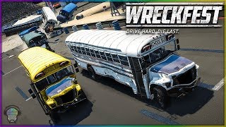 Figure 8 School Bus Race  Wreckfest [upl. by Tiffie894]