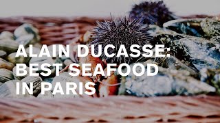 Alain Ducasse Rech — best seafood seafood restaurant and biggest eclair XL in Paris [upl. by Wane]