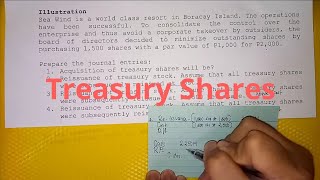 Accounting for Corporations  Treasury Shares [upl. by Stortz725]