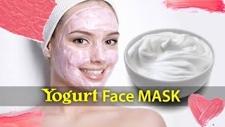 8 BEST YOGURT FACE MASK  YOU CAN MAKE AT HOME DIY SCHOOL [upl. by Arracat90]