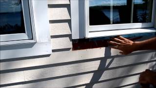 How to Replace Exterior Window Trim Video [upl. by Lynnelle]