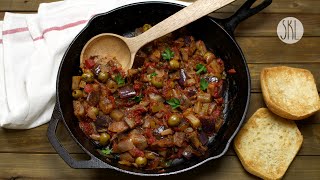 1 Minute Recipe  Easy Caponata Recipe [upl. by Roseanna131]