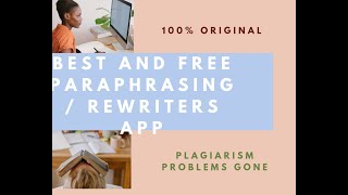 Best free paraphrasing tool rewriter apps [upl. by Nanyt]