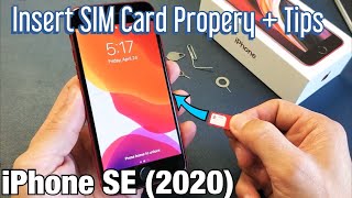 iPhone SE 2 2020 How to Insert Sim Card Properly  Tips [upl. by Annayr]