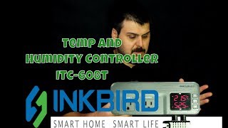 Inkbird ITC 608T Humidity and Temperature Controller Setup  Programming [upl. by Rushing]