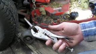 Zero Turn Mower Deck Idler Pulley Installation [upl. by Karilynn683]