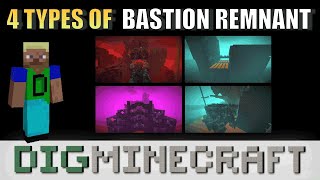 4 Types of Bastion Remnant in Minecraft [upl. by Naitsirhk680]