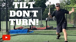 Tilt DONT Turn  Baseball Hitting Tip [upl. by Atimad]