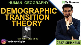 Demographic Transition Theory Notestein Geography Optional [upl. by Cherie]