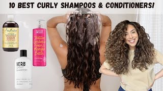 10 Shampoo amp Conditioners for CurlyWavy Hair Drug store and High End Options [upl. by Notnats]