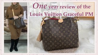 💛 Louis Vuitton Graceful PM  One year review 🤩 [upl. by Rodolfo]