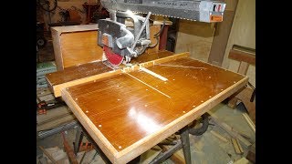 Radial Arm Saw Tables and Fences Part 1 [upl. by Weaks]