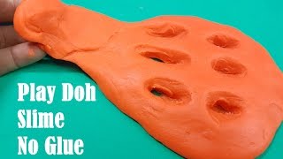 Play Doh Slime No Glue amp No Cornstarch Butter Slime 2 Ingredient Slime Easy Recipe [upl. by Llerret]