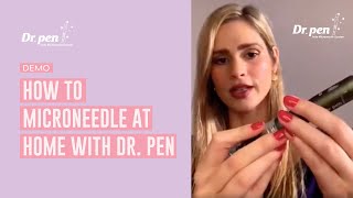 How to Microneedle at Home with the Dr Pen M8 [upl. by Eeloj]