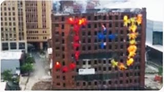 Explosive Building Implosion  Demolition Show [upl. by Lyell]