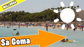 Sa Coma Mallorca Spain Tour of beach and resort [upl. by Kaila18]