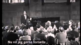 Tom Lehrer Full Copenhagen Performance [upl. by Akinert282]