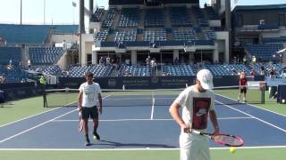 Roger Federer Serve Practice at Cincinnati 2015 2 [upl. by Seema]