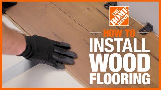 How to Install Hardwood Flooring  The Home Depot [upl. by Enowtna]