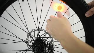 Led bike spoke light installation tutorial [upl. by Aurea70]