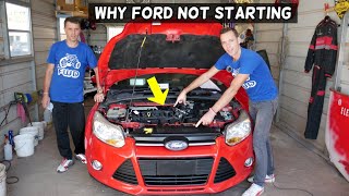 CAR CRANKS BUT DOES NOT START DEMONSTRATED ON FORD [upl. by Holmes]