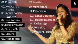 Shweta Mohan Tamil Hits  All Time Favourite  Shweta Mohan Tamil Playlist  Audio Jukebox [upl. by Elehcin]