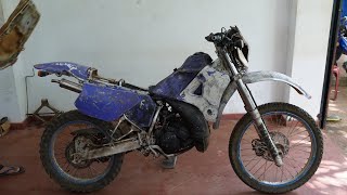 Yamaha DT125R Motorcycle Full Restoration [upl. by Ennovad]