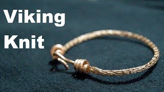 Viking Weave Copper Bracelet  Making Jewelry with Scrap Wire [upl. by Dewhurst975]