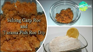 Salting Carp Roe and Tarama Fish Roe Dip Recipe  Traditional Tarama Caviar or Taramosalata [upl. by Day]