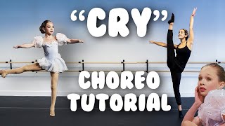 Learn Maddie Zieglers Cry Solo From Dance Moms Full Dance Tutorial [upl. by Reggy]