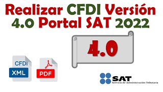 Realizar Factura en Nueva Version 40 en Portal SAT 2023 [upl. by Anuahc]