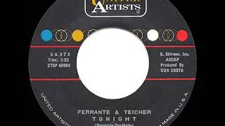 1961 HITS ARCHIVE Tonight  Ferrante amp Teicher 45 single version [upl. by Akedijn]