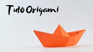 Bateau en Origami TUTO Facile [upl. by Nylodnew296]