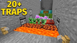 Minecraft 20 Ways To Make Trapsbedrock [upl. by Atinram]