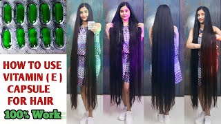 Vitamin E Capsule Benefits For LONG HAIR 🤫🔥 How To Use Vitamin E Capsule for HAIR GROWTH amp SKIN [upl. by Aicilev17]