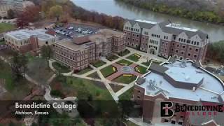 A quick drone tour of Benedictine College in Atchison Kansas [upl. by Aleron]