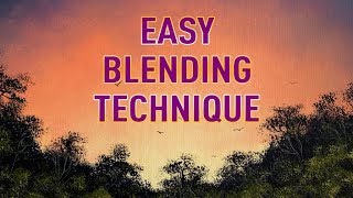 How to Blend Using Acrylics  Simple Acrylic Blending Technique ColorByFeliks [upl. by Etnovahs89]