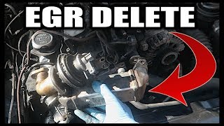 BMW EGR DELETE  HOW TO REMOVE BMW N47 N57 EGR VALVE [upl. by Danforth]