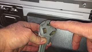 How To Install An Electric Dryer Cord [upl. by Nnayecats]