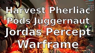 Harvest Pherliac Pods from Juggernauts The Jordas Precept Atlas Warframe [upl. by Esiuol]