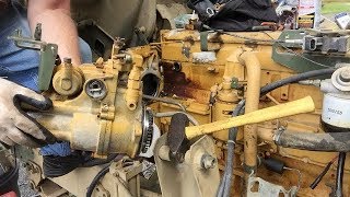 FMTV CAT3116 BIG ENGINE COMPONENTS Removal 70 [upl. by Yllitnahc]