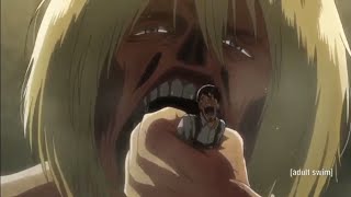 Armin Eats Bertholdt English Dub [upl. by Jacobba]