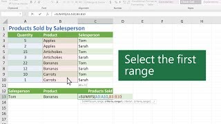 How to use the SUMIFS function in Microsoft Excel [upl. by Finbur]