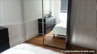 IKEA Pax Auli Sliding Mirror Door Wardrobe Design [upl. by Lavinia984]