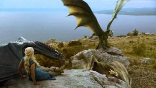 Daenerys Dragons Fight Full Scene S04 E01 [upl. by Sweet]